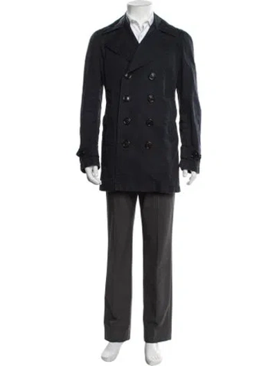 Pre-owned Burberry Peacoat In Blue