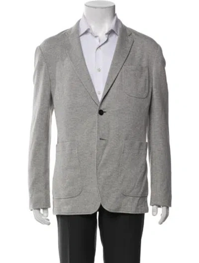 Pre-owned Burberry Peacoat In Gray
