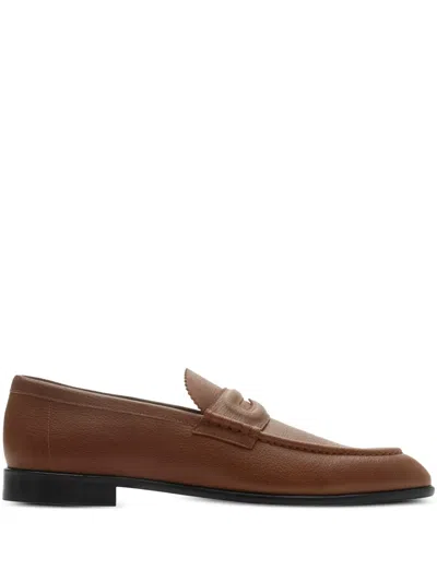 Burberry Pearl Loafers In Brown