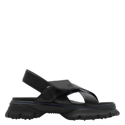 Burberry Pebbled Leather Sandals