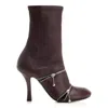 Burberry Leather Peep Boots