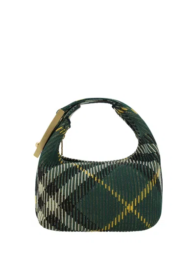 BURBERRY CHECK PATTERNED DUFFLE BAG