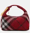 Burberry Peg Small Jacquard Duffel Bag In Red