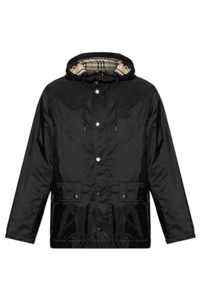 Burberry Pembrey Shirt Jacket For Men In Black