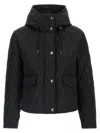 Burberry Quilted Nylon Cropped Jacket In Black