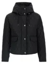 Burberry Quilted Nylon Cropped Jacket In Black