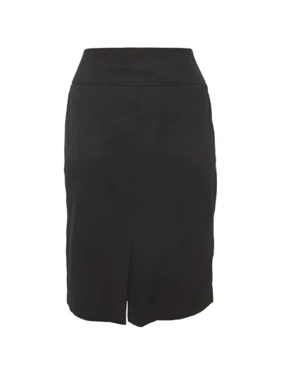 Pre-owned Burberry Pencil Mini Skirt In Black