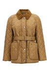 Burberry Quilted Jacket With Belt Pen