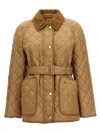 Burberry Quilted Jacket In Beige