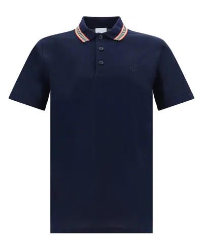 Burberry Pierson Polo Shirt In Blue