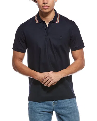 Burberry Pierson Replen Polo Shirt In Black