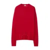 BURBERRY BURBERRY PILLAR WOOL CREWNECK SWEATER