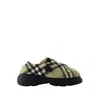 Burberry Printed Fabric Pillow Check Slip Ons In Multi