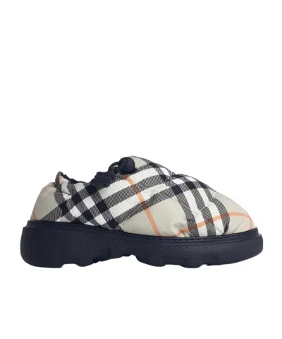 Burberry Pillow Mules In Green
