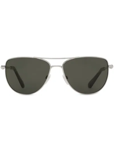 Burberry Pilot-frame Sunglasses In Silver