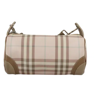 Pre-owned Burberry Pink Canvas Shoulder Bag ()
