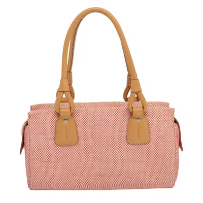 Burberry Pink Canvas Shoulder Bag ()