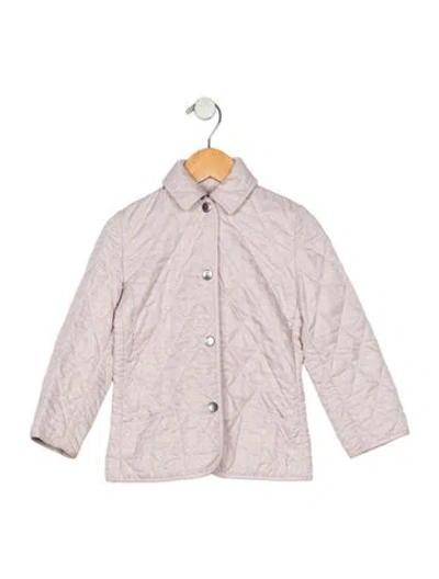 Pre-owned Burberry Babies' Pink Casual Jacket With Snap Closure