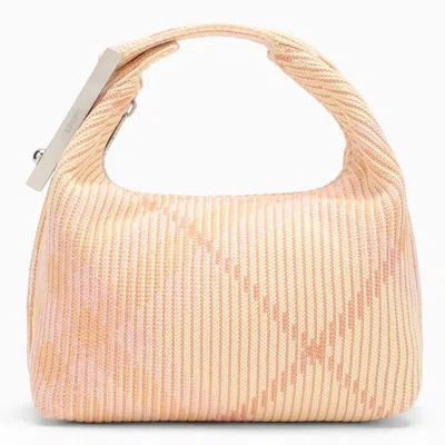 Burberry Pink Check Peg Mini Handbag