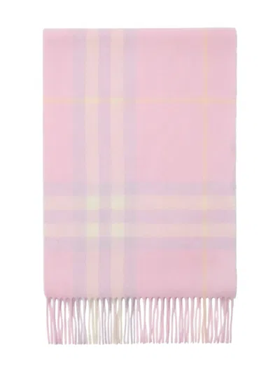 Burberry Pink Check Scarf
