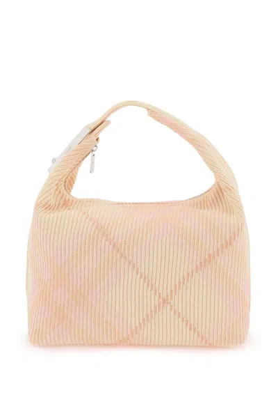 Burberry Medium Peg Duffle Shoulder Bag In Beige