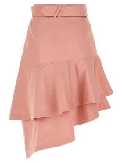 Burberry Pink Flared Mini Skirt