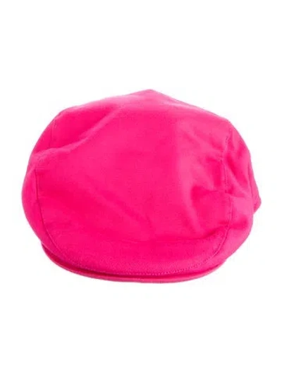 Pre-owned Burberry Pink Flat Cap