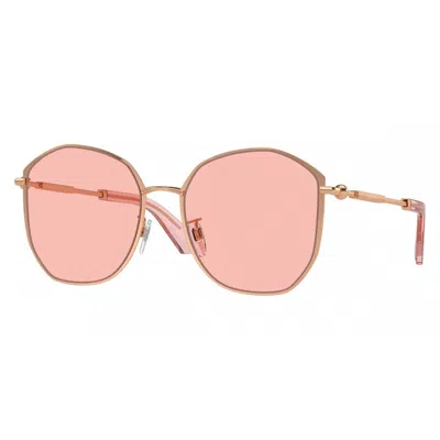 Burberry Pink Irregular Ladies Sunglasses Be3153d 1337/5 57