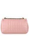 Burberry Pink Leather Lola Small Shoulder Bag (authentic Pre-loved) In Pink