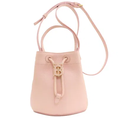 Pre-owned Burberry Pink Leather Shoulder Bag ()