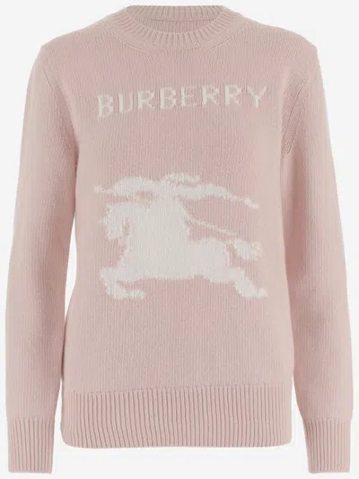 Burberry Pink Logo Sweater