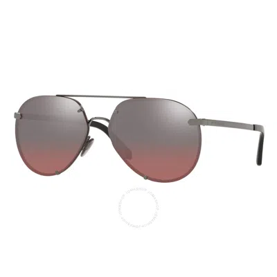 Burberry Pink Mirror Silver Gradient Pilot Ladies Sunglasses 0be3099 10577e 55