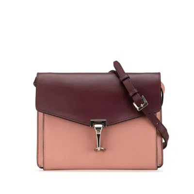 Pre-owned Burberry Pink Purple Leather Shoulder Bag () In Pink, Purple