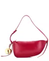 Burberry Red Sheep Leather Shield Sling Shoulder Bag Mini (authentic Pre-  Loved)