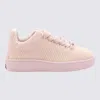 Burberry Embroidered Fabric Box Sneakers For Women In Cameo Ip Check