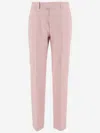 Burberry Pink Tailored Trousers In Light Pink