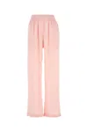 Burberry Ekd Silk Jacquard Wide-leg Trousers In Pink