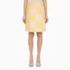 BURBERRY BURBERRY | PINK/YELLOW KILT WITH CHECK PATTERN