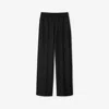 Burberry Pinstripe Wool Fine Cut Trousers In Coal/cobble