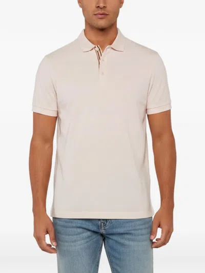 Pre-owned Burberry Pique Knit Polo-shirt In Pink