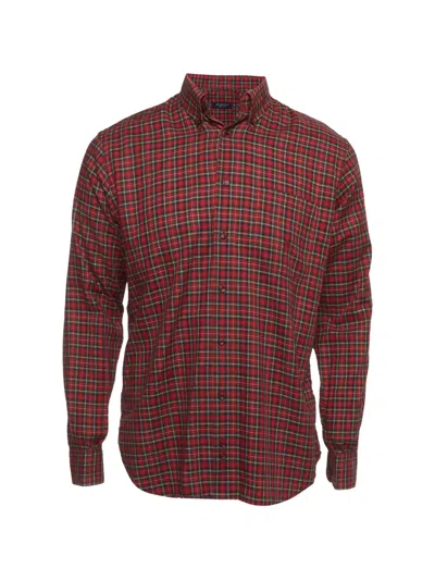 Pre-owned Burberry Plaid Button-down Shirt In Red
