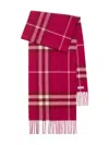 Burberry Check Cashmere Scarf In Pink