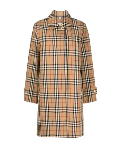 BURBERRY PLAID-CHECK PATTERN JACKET