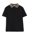 Burberry Polo Piquet In Black