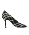 Burberry Woman Pumps Black Size 7 Textile Fibers In Black