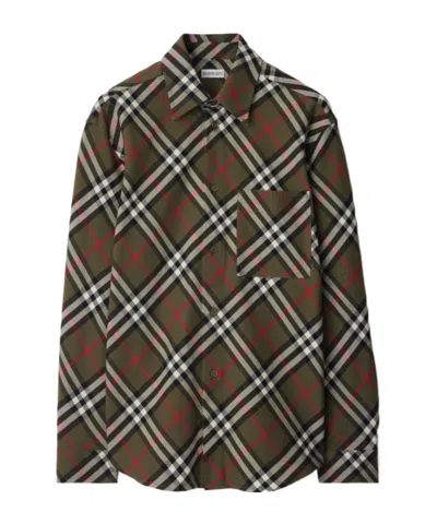 BURBERRY BURBERRY LONG SLEEVED CHECKED BUTTONED SHIRT
