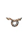 Burberry Check Cotton Scrunchie In Multicolor