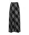 Burberry Double Pleated Checkered Palazzo Pants