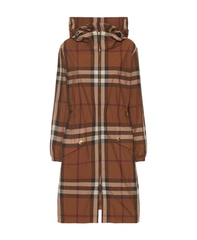 Burberry Plaid Long-sleeved Casual Jacket