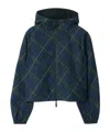 Burberry Plaid Long-sleeved Jacket In Midnight Color